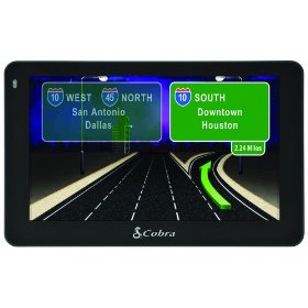 Cobra GPSM 5550 PRO GPS Navagation with 5-Inch Touch Screen, Truck-Specific Routing and AURA Camera and Driving Hazard Protection