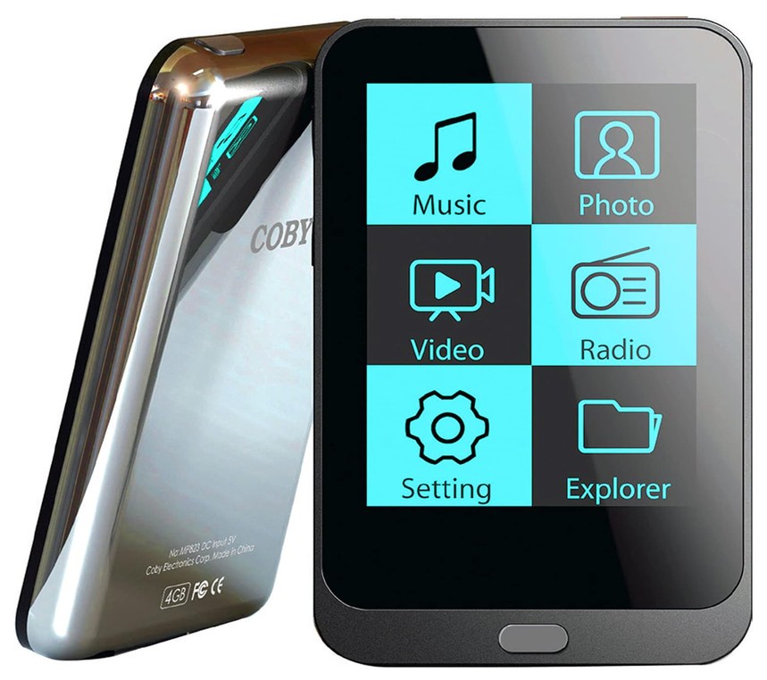 COBY 2-Inch 4GB Video MP3 Player with FM Radio (Black)